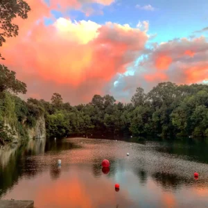 dosthill quarry sunset over the lake
